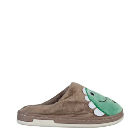 Детски чехли  бежови  от текстилен материал  Vertis