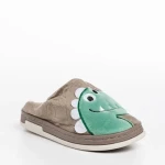 Детски чехли  бежови  от текстилен материал  Vertis