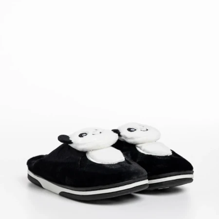 Детски чехли  черни  от текстилен материал  Pierre