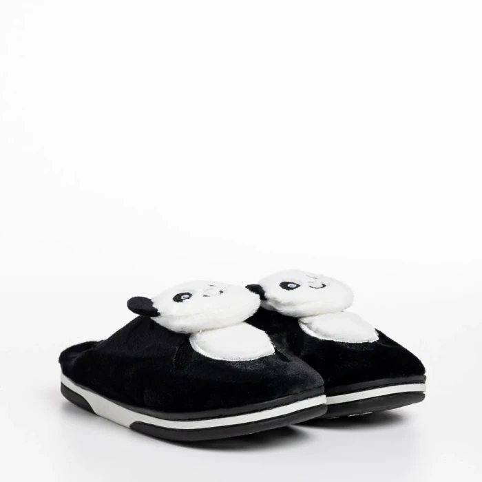 Детски чехли  черни  от текстилен материал  Pierre