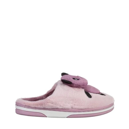 Детски чехли  лилави  от текстилен материал  Pierre