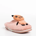 Детски чехли  розови  от текстилен материал  Pierre