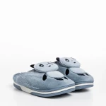 Детски чехли сиви от текстилен материал  Pierre