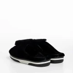 Детски чехли  черни  от текстилен материал  Ronnie