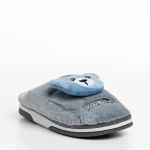 Детски чехли сиви от текстилен материал  Ronnie