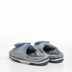 Детски чехли сиви от текстилен материал  Ronnie