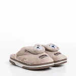 Детски чехли  бежови  от текстилен материал  Ronnie