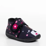 Детски чехли  черни  от текстилен материал  Sadira