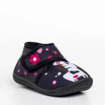 Детски чехли  черни  от текстилен материал  Sadira