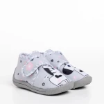 Детски чехли сиви от текстилен материал  Sadira