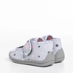 Детски чехли сиви от текстилен материал  Sadira