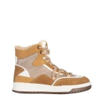 Дамски спортни обувки  камел  от еко кожа  и текстилен материал  Reveca