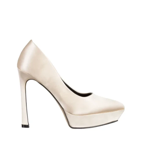 Дамски обувки  бежови от текстилен материал  Coriana