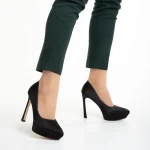 Дамски обувки  черни  от текстилен материал  Coriana