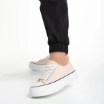 Дамски кецове  розови  от текстилен материал  Lariah