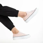 Дамски кецове  розови  от текстилен материал  Lariah