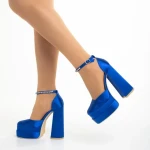 Дамски обувки  сини  от текстилен материал  Amyra