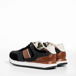 Мъжки спортни обувки  черни  от еко кожа  Xavier