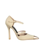 Дамски обувки  бежови от текстилен материал  Brisa