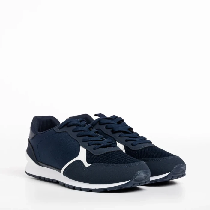 Мъжки спортни обувки  сини  от текстилен материал  Sandon