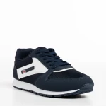 Мъжки спортни обувки  сини  от текстилен материал  Vencil