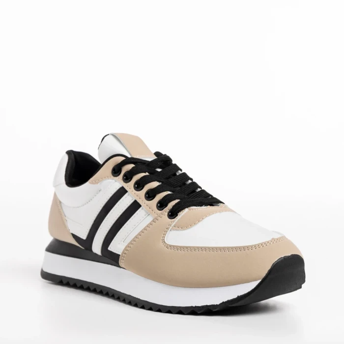 Мъжки спортни обувки  бежови  от еко кожа  Eliot