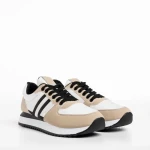 Мъжки спортни обувки  бежови  от еко кожа  Eliot