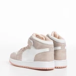 Детски спортни обувки бели с розово  от еко кожа  Haddie