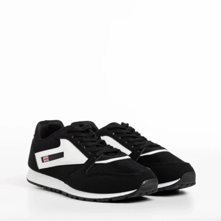 Мъжки спортни обувки  черни от текстилен материал  Vencil