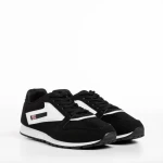 Мъжки спортни обувки  черни от текстилен материал  Vencil