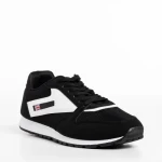 Мъжки спортни обувки  черни от текстилен материал  Vencil