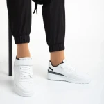 Дамски спортни обувки  бели с черно от еко кожа  Colter