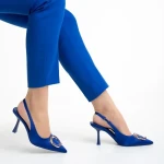 Дамски сандали  сини  от текстилен материал  Caelin