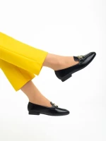 Дамски мокасини  черни  от еко кожа  Rielyn