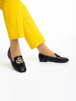 Дамски мокасини  черни  от еко кожа  Ronnette