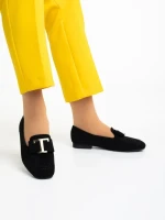 Дамски мокасини  черни  от еко кожа  Rosey