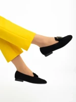 Дамски мокасини  черни  от еко кожа  Rosey