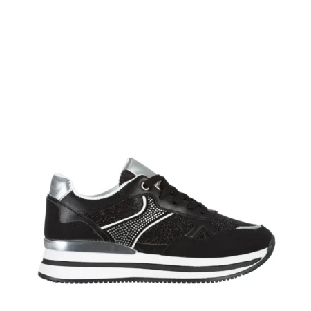 Дамски спортни обувки  черни  от текстилен материал  Haya