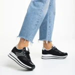 Дамски спортни обувки  черни  от текстилен материал  Haya