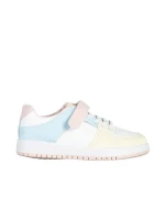 Детски спортни обувки  бели  със жълто от еко кожа  Bristol