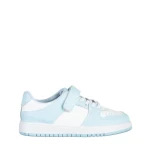 Детски спортни обувки  бели със синьо  от еко кожа  Bristol