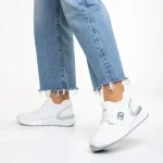 Дамски спортни обувки  бели  от еко кожа и текстилен материал  Nairobi