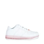 Детски спортни обувки  бели  с  розови  от еко кожа  Carsyn