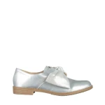 Дамски обувки  сребристи  от лачена еко кожа  Mitra