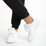 Дамски спортни обувки  бели от еко кожа Inola