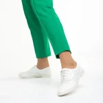 Дамски обувки  бели от текстилен материал  Fadia