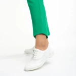 Дамски обувки  бели от текстилен материал  Fadia