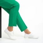 Дамски обувки  бели от текстилен материал  Fadia