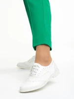 Дамски обувки  бели от еко кожа Ragna