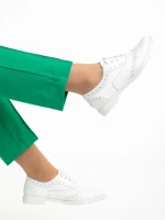 Дамски обувки  бели от еко кожа Ragna